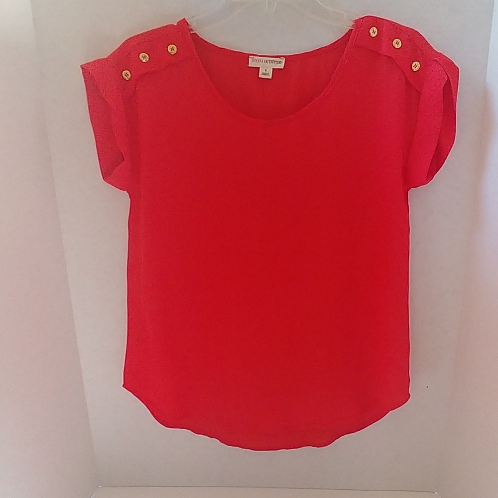 Coral blouse